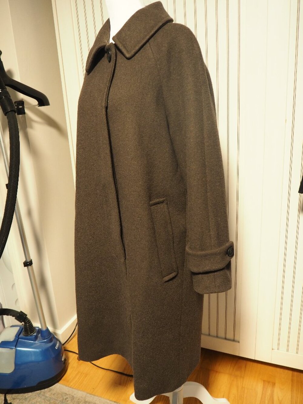SOUP Brown Wool 60% Coat Womens Korea Size 66 A-Line Long Winter Coat
